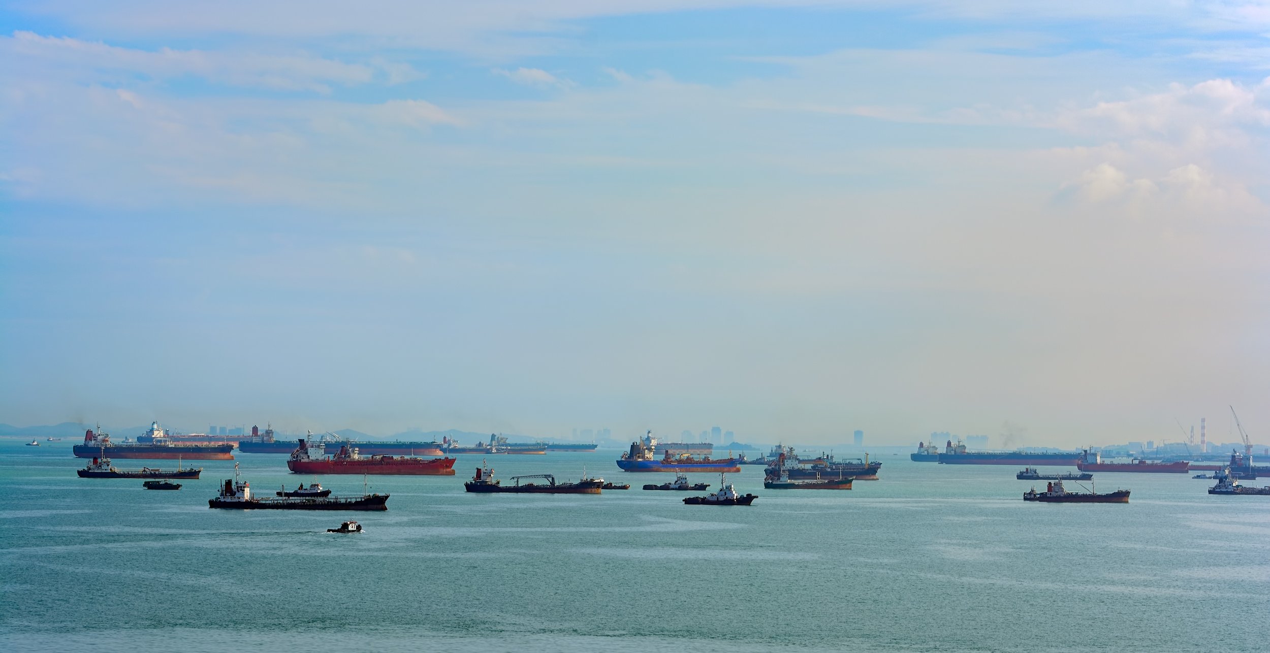 Ships at sea