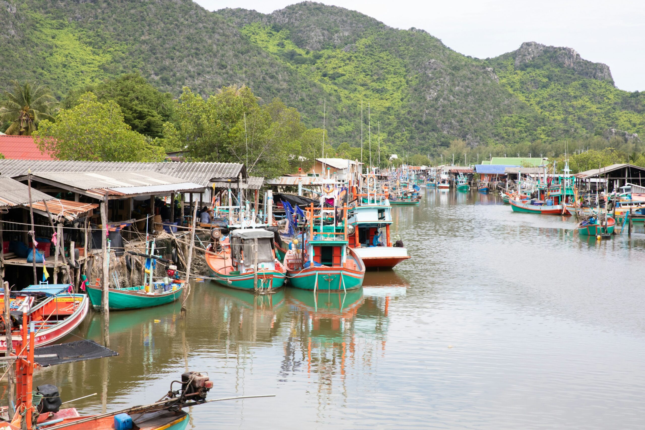 Fishing village in Thailand