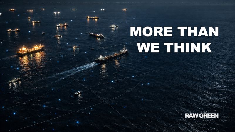 Dark water with boats